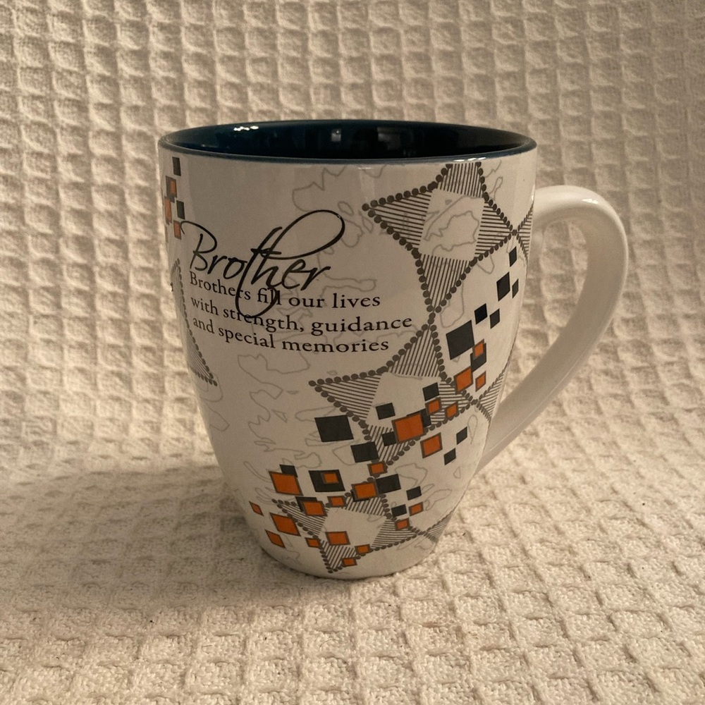 Mark My Words Brother Abstract Design Mug